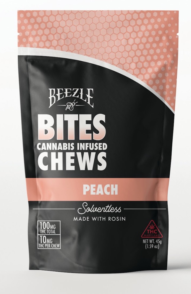 Photograph of Product: Peach Rosin Chews 100mg (10pk)