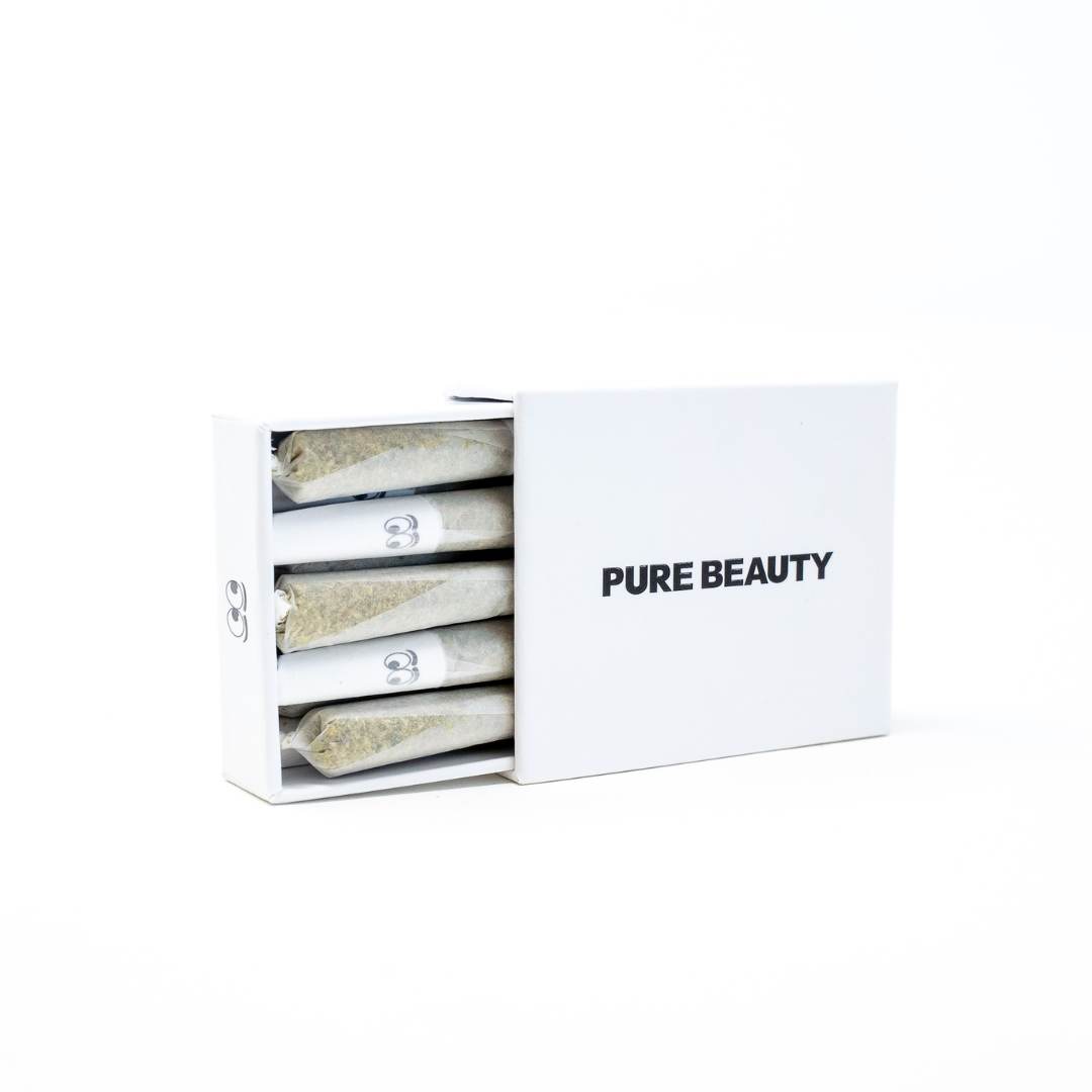 Photograph of product: Pure Beauty - White Box (CBD) 10pk Prerolls