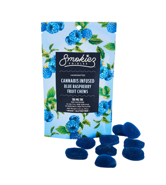 Photograph of product: Sweet Blue Raspberry | Gummies | 100MG