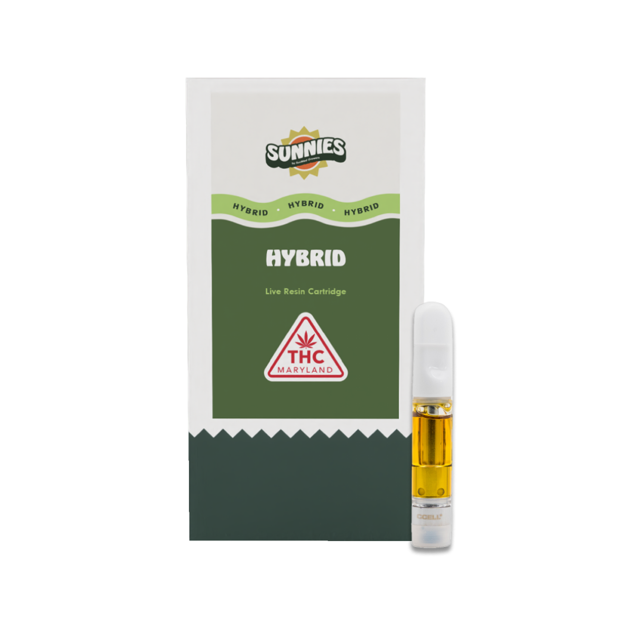 Photograph of product: Sunnies Live Resin Vape Cartridge - Black Cherry Gelato