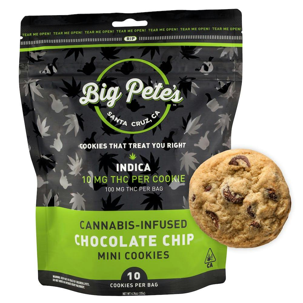 Photograph of Product: Big Pete's - Chocolate Chip Cookies - 100MG - Indica