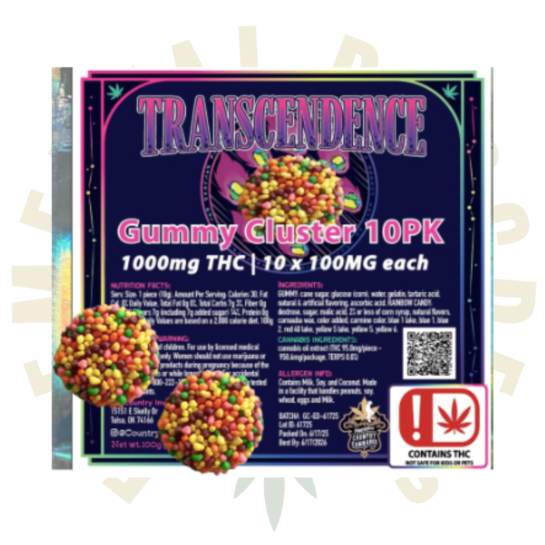 Photograph of product: Country Oui'd Edibles - GUMMY CLUSTER 10PK