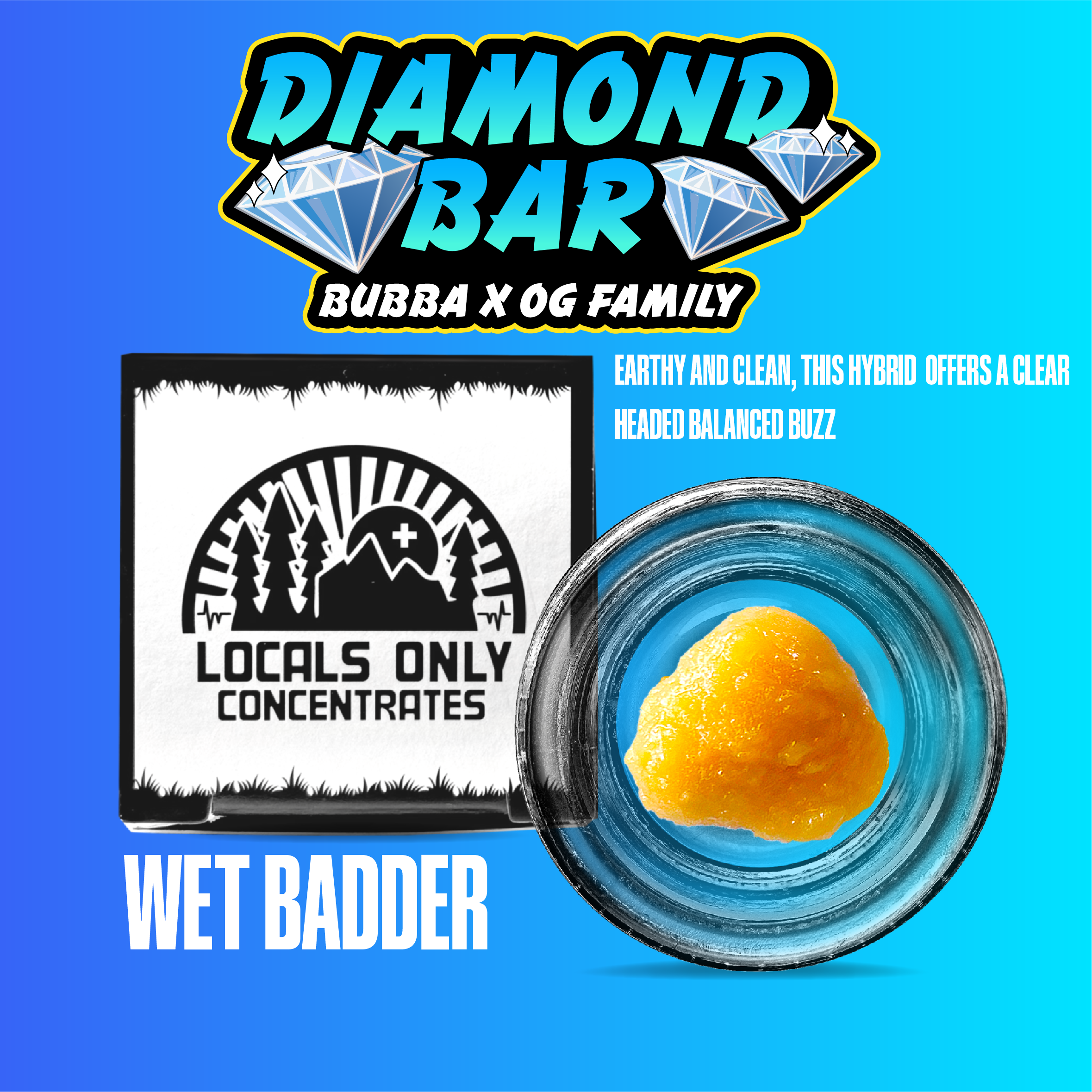 Photograph of product: Locals Only - Diamond Bar - Wet Badder