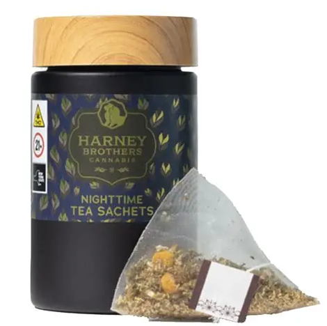 Photograph of product: HARNEY BROTHERS | CHAMOMILE MINT | 6MG NIGHTTIME TEA SACHETS | 5PK (30MG)