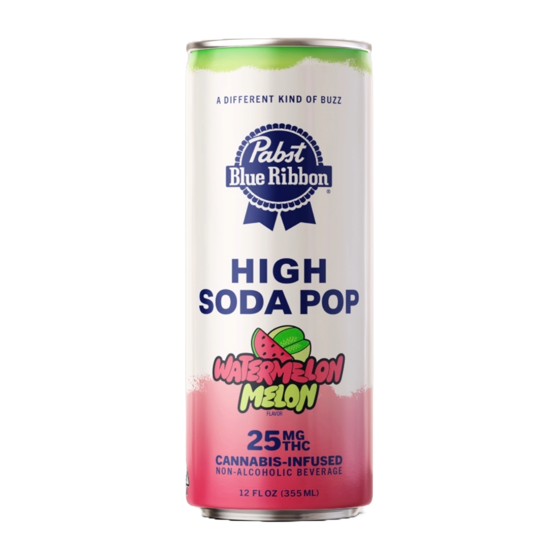 Photograph of product: PABST - WATERMELON MELON 25MG SODA