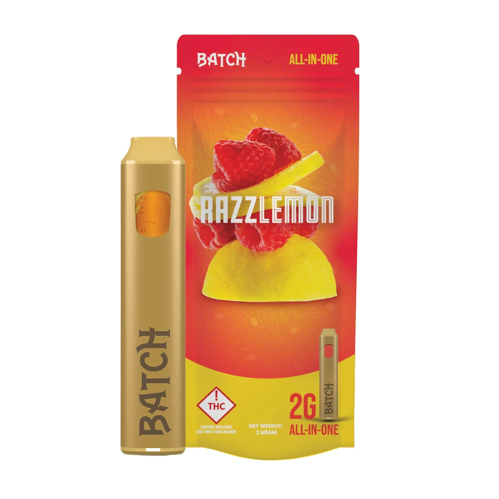 Photograph of product: Batch - Razzlemon - Disposable Vape