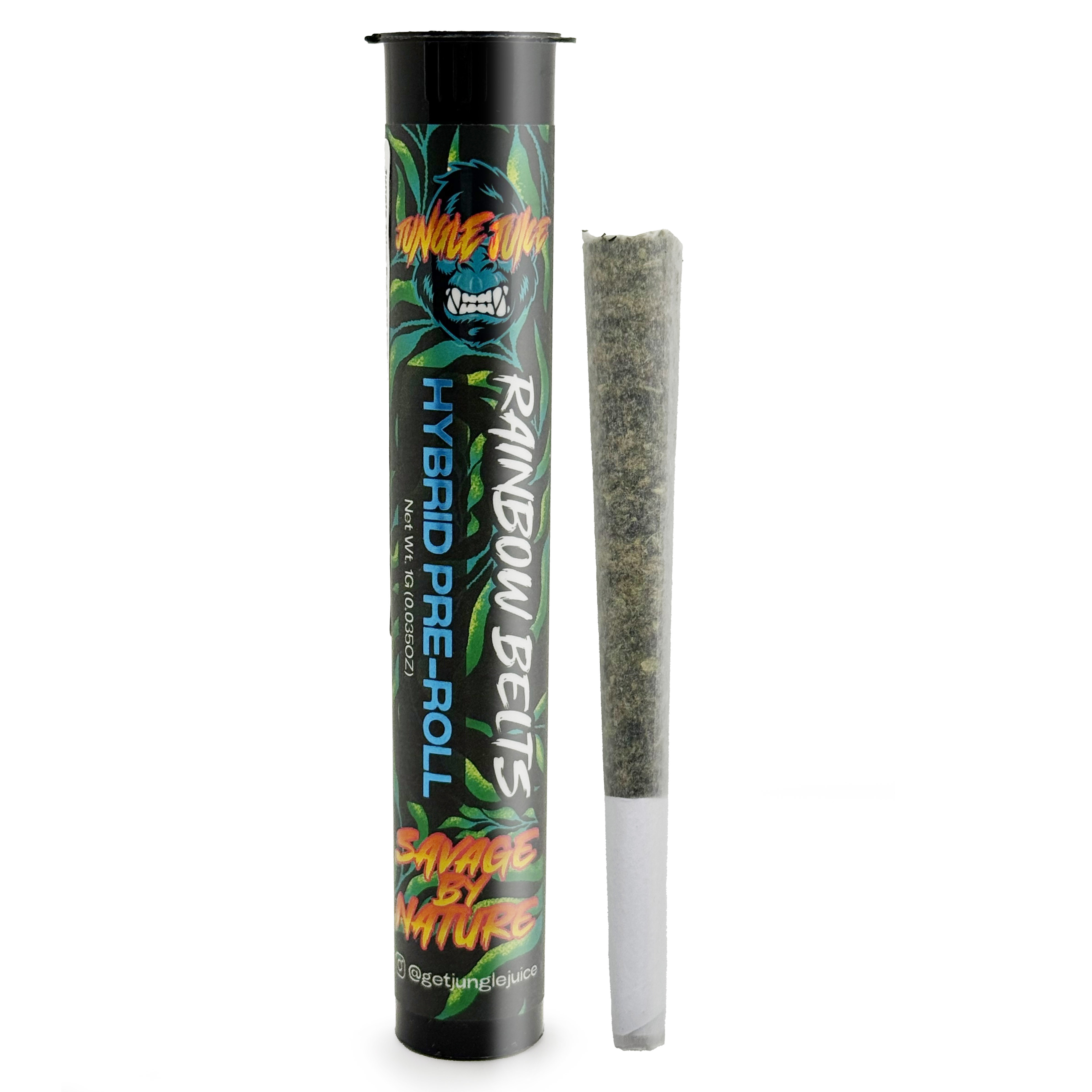 Photograph of product: Jungle Juice Rainbow Belts Preroll Rec