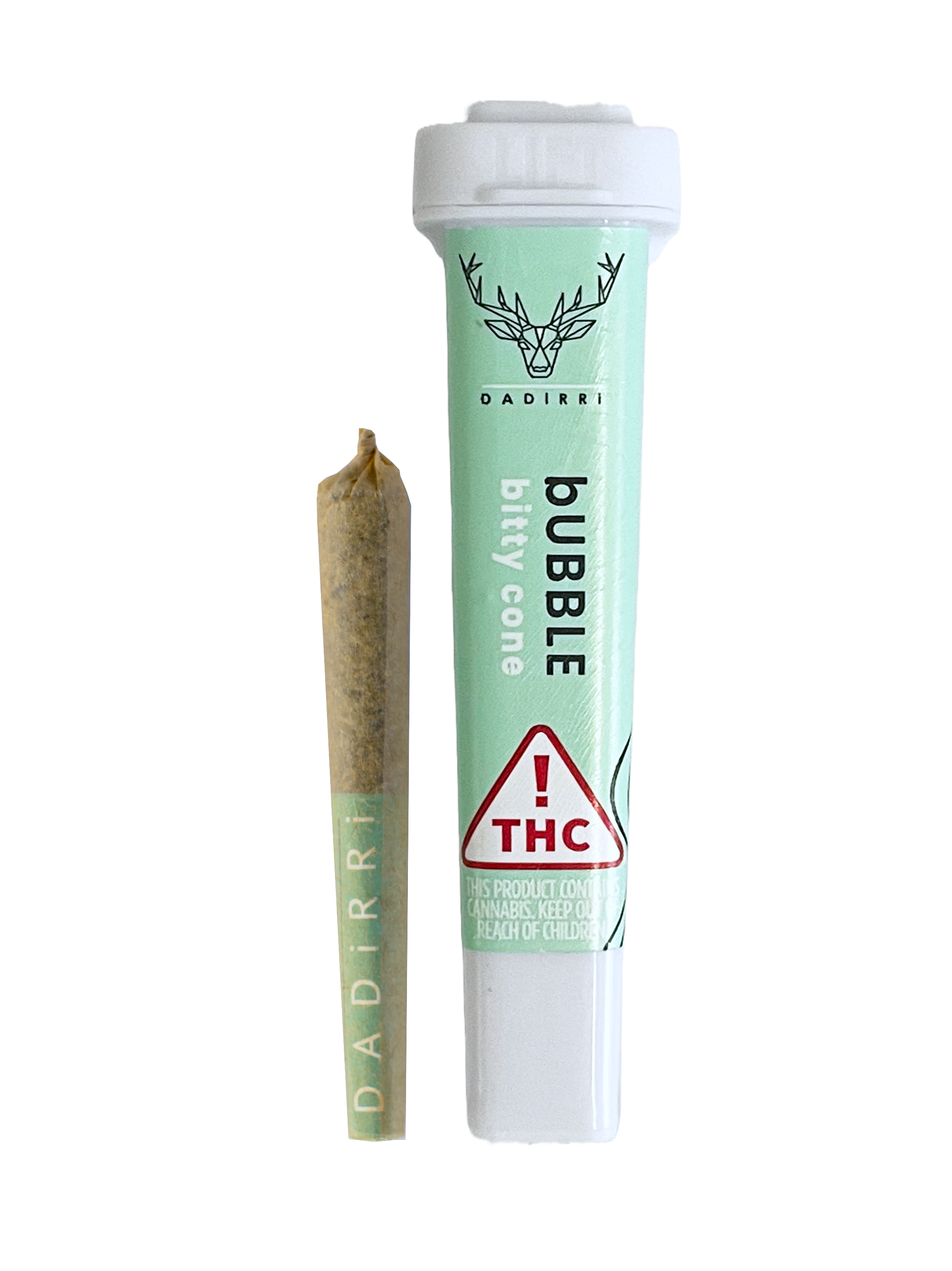 Photograph of product: Dadirri Zlushi .5g Bubble Bitty Infused Preroll