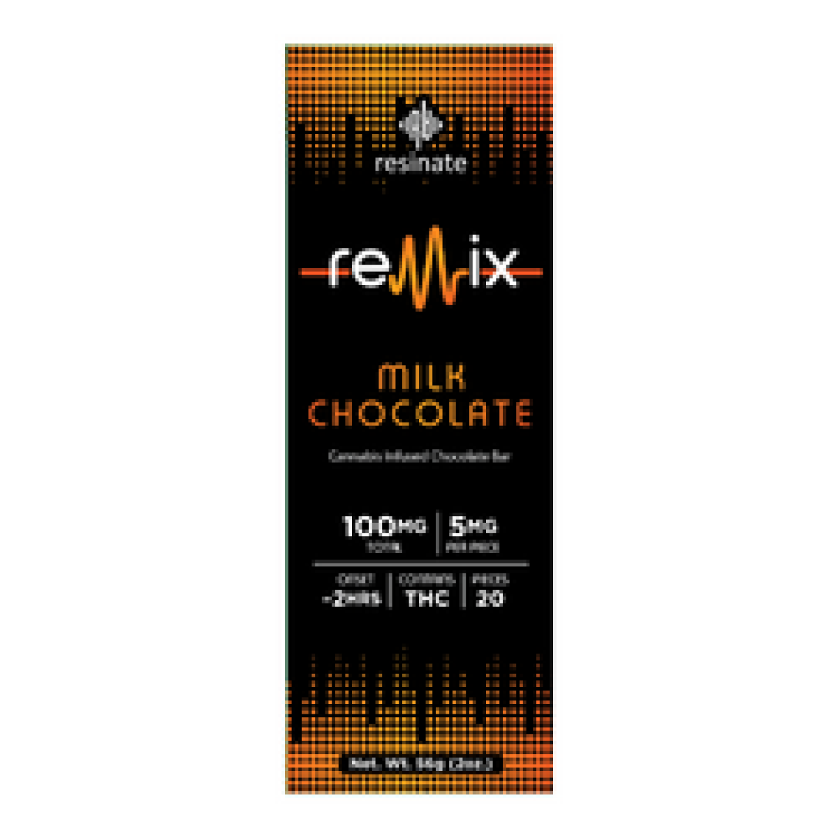 Photograph of product: Milk Chocolate Oui'd Live Resin 100mg 20pk (TAX INCLUDED)