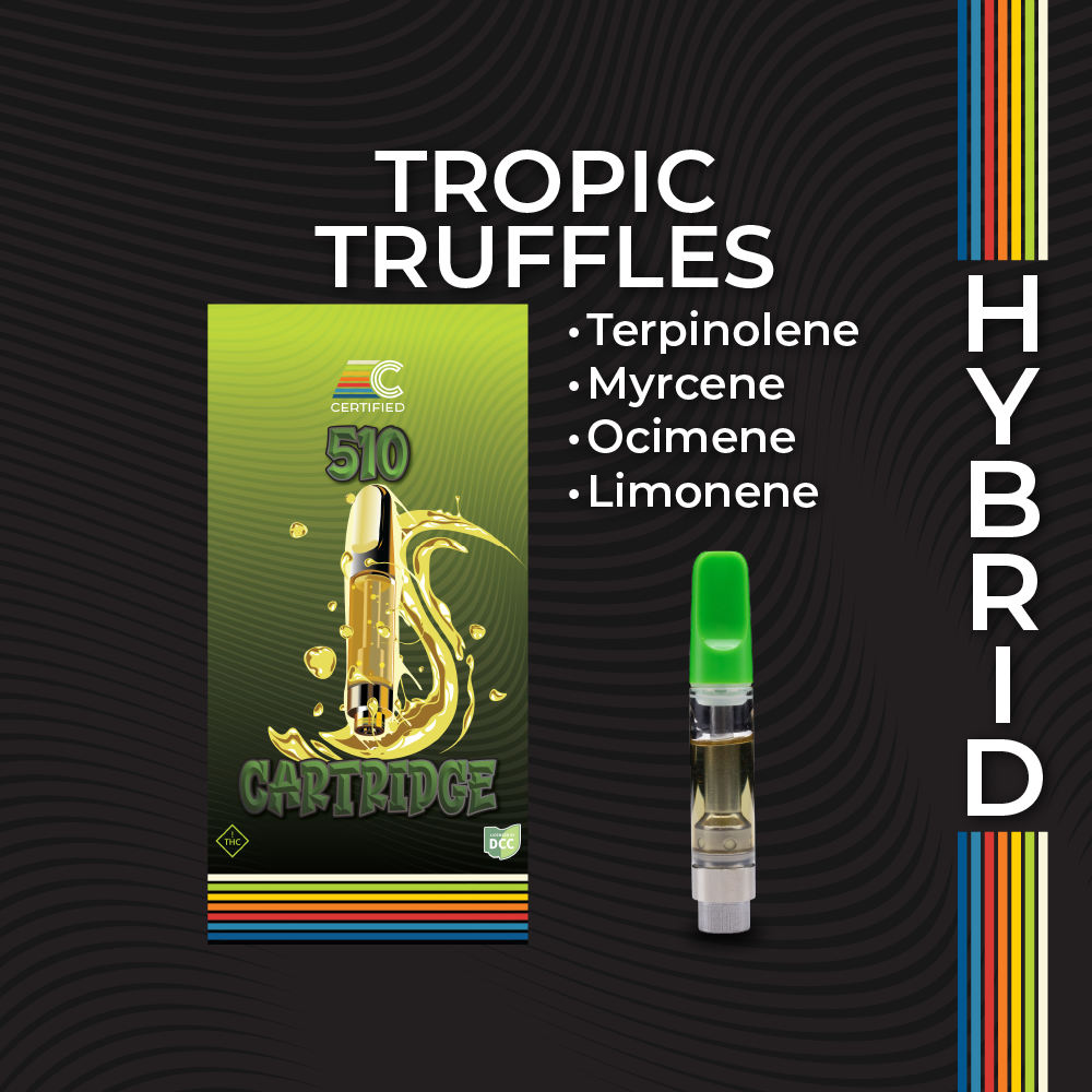 Photograph of product: Tropic Truffles Distillate Cartridge | 1g