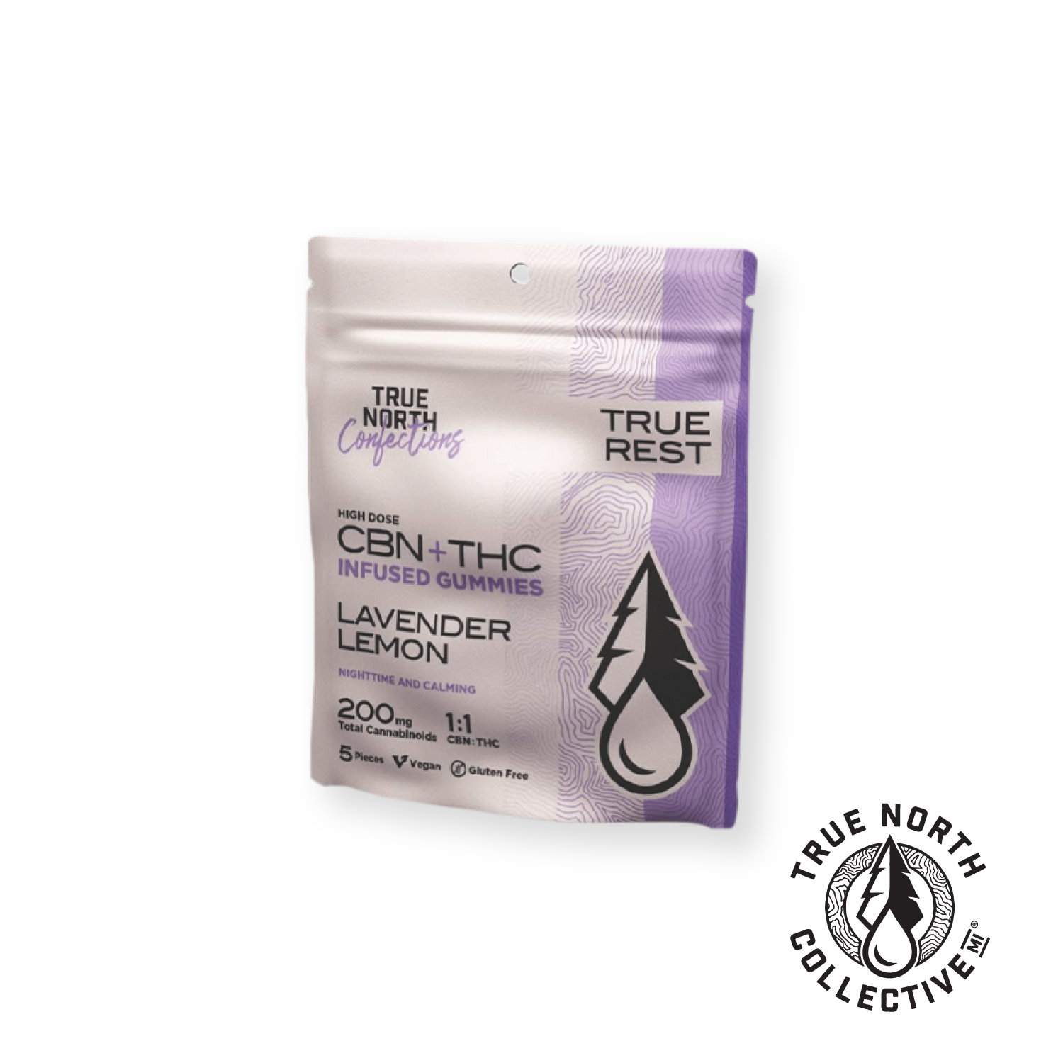 Photograph of product: 1:1 Lavender Lemon Distillate Gummies TH-oui:CBN - 200mg