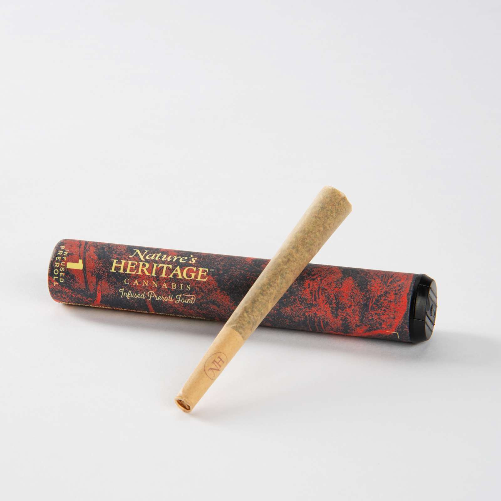 Photograph of product: Peach Pistol (1.0g au chocolat Infused Pre-Roll)
