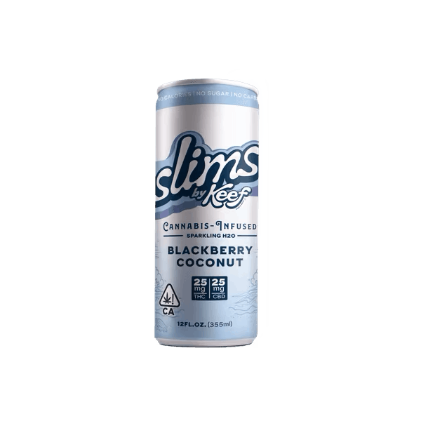 Photograph of product: Blackberry Coconut Slims 25:25mg TH-oui:CBD - 50mg - 