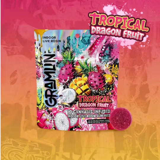 Photograph of product: TROPICAL DRAGON FRUIT - LIVE ROSIN - 100MG