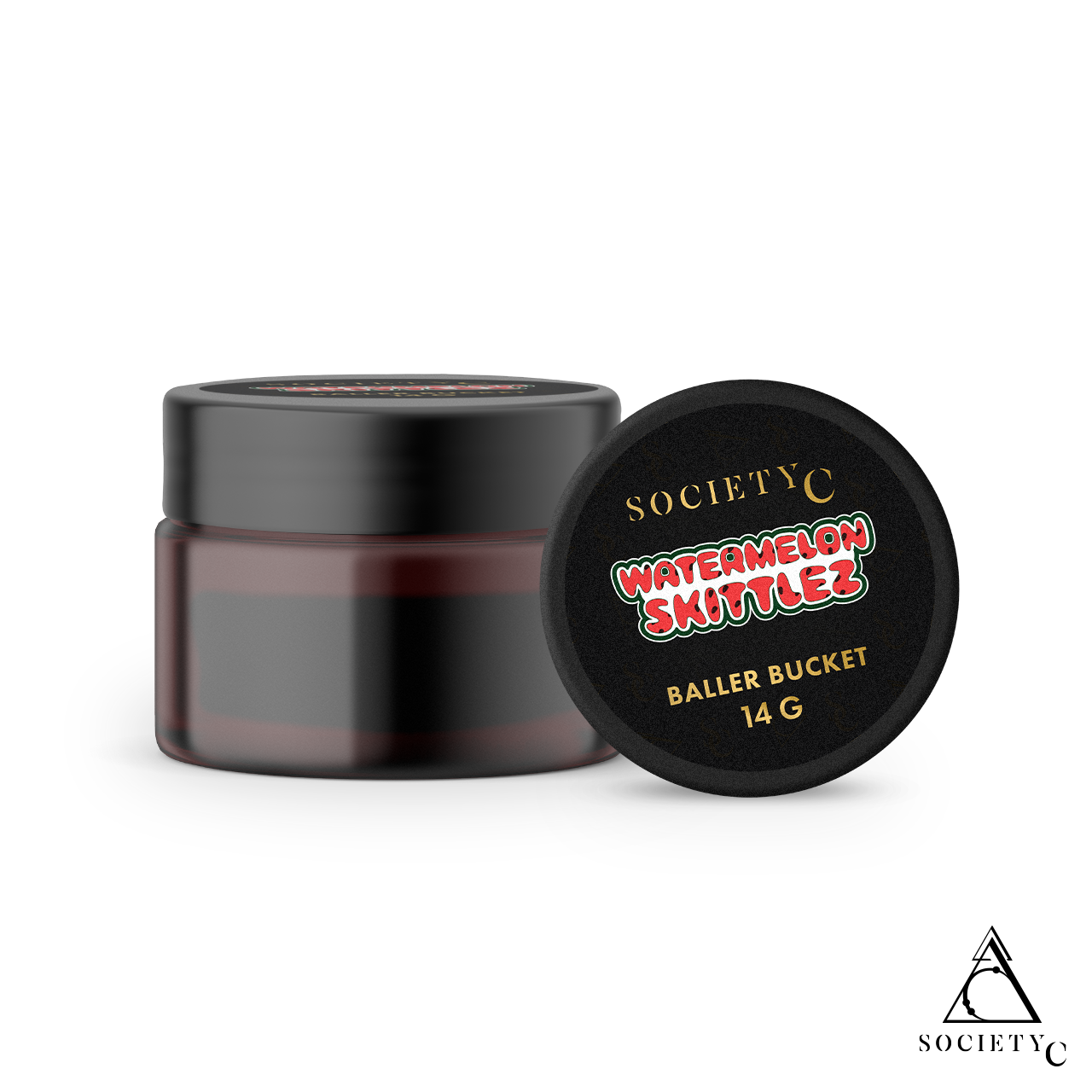 Photograph of product: Society C - Baller Bucket Badder 14g - Watermelon Skittlez