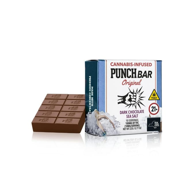 Photograph of product: Dark Chocolate Sea Salt | 100MG PunchBar