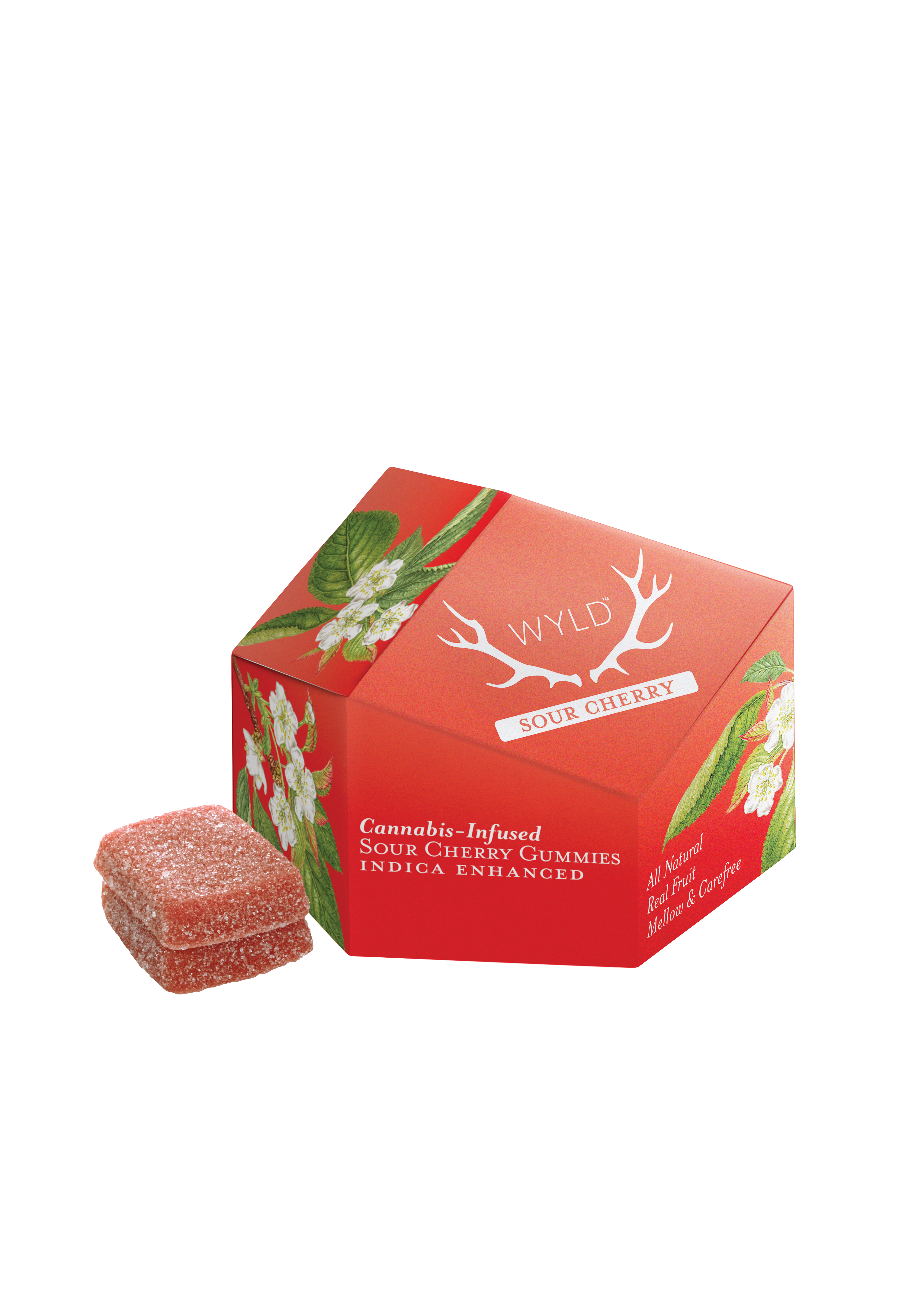 Photograph of product: Sour Cherry 10mg (10ct) - WYLD Gummies
