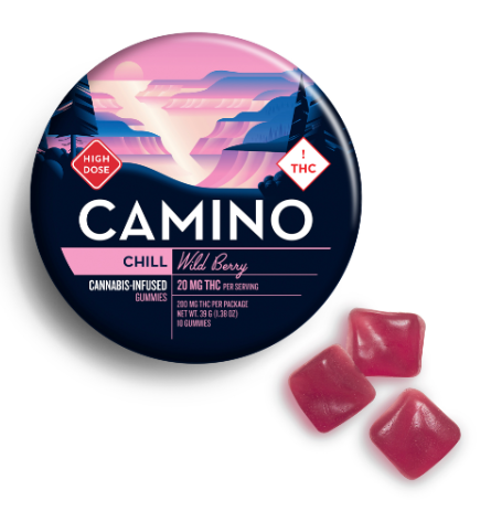 Photograph of product: Camino Wild Berry (10ct) 200mg High Dose Chill MED