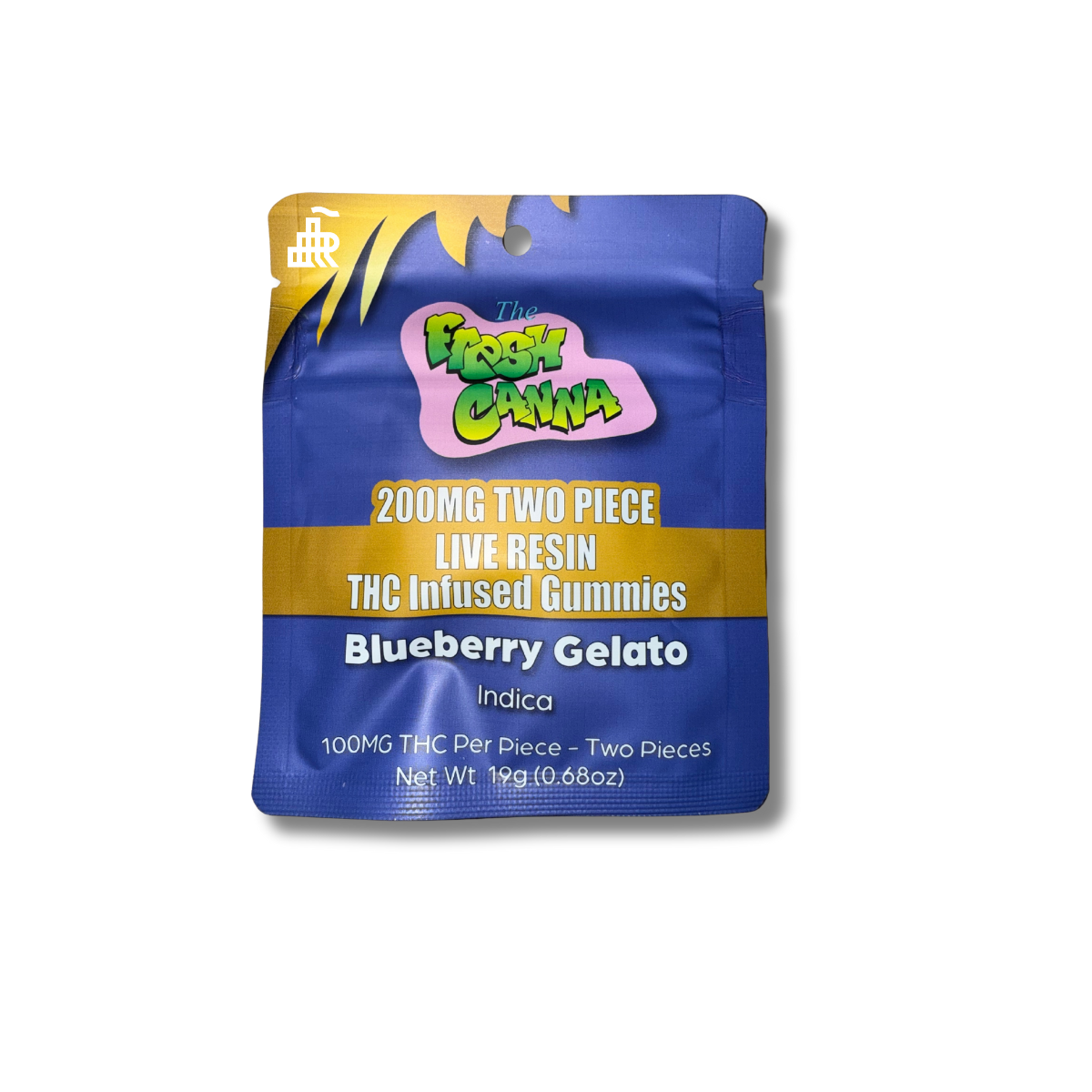Photograph of product: Blueberry Gelato | Live Resin |  Gummies  | 2pk