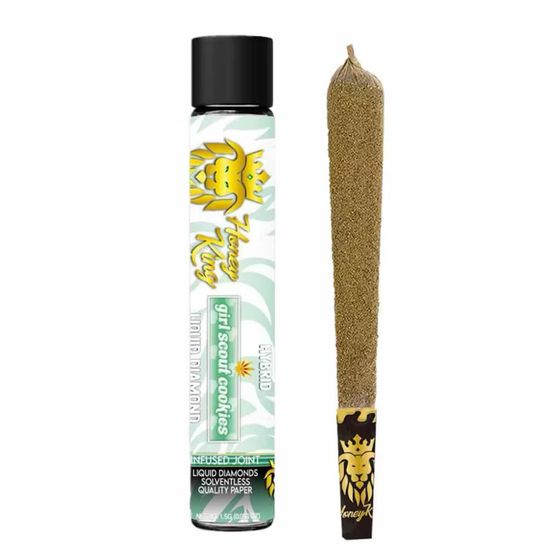 Photograph of product: Honey King - GSC Crushed Diamond Infused Preroll 1.5G - 