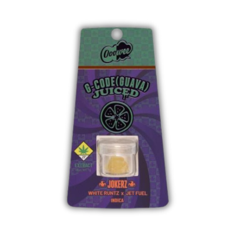 Photograph of product: G Code (Guava) x Jokerz Juiced Flavored Wax (Ooowee)