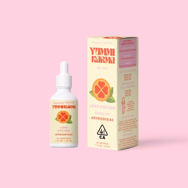 Photograph of product: Yummi Karma | Tincture 30mL | 6:3:1 Love Potion
