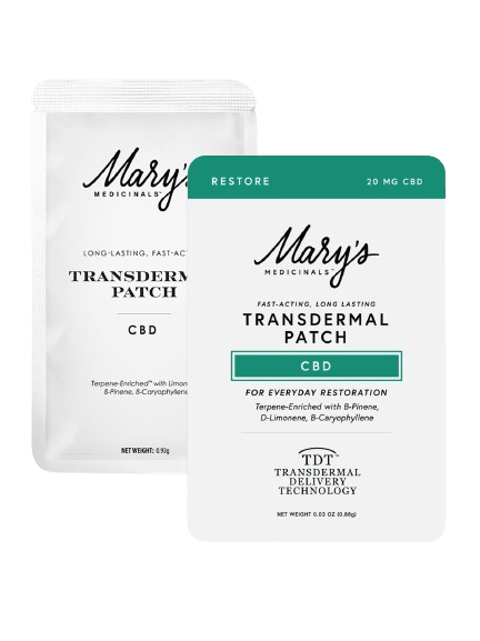 Photograph of product: Mary's Medicinals | Transdermal Patch  Restore CBD | 20mg