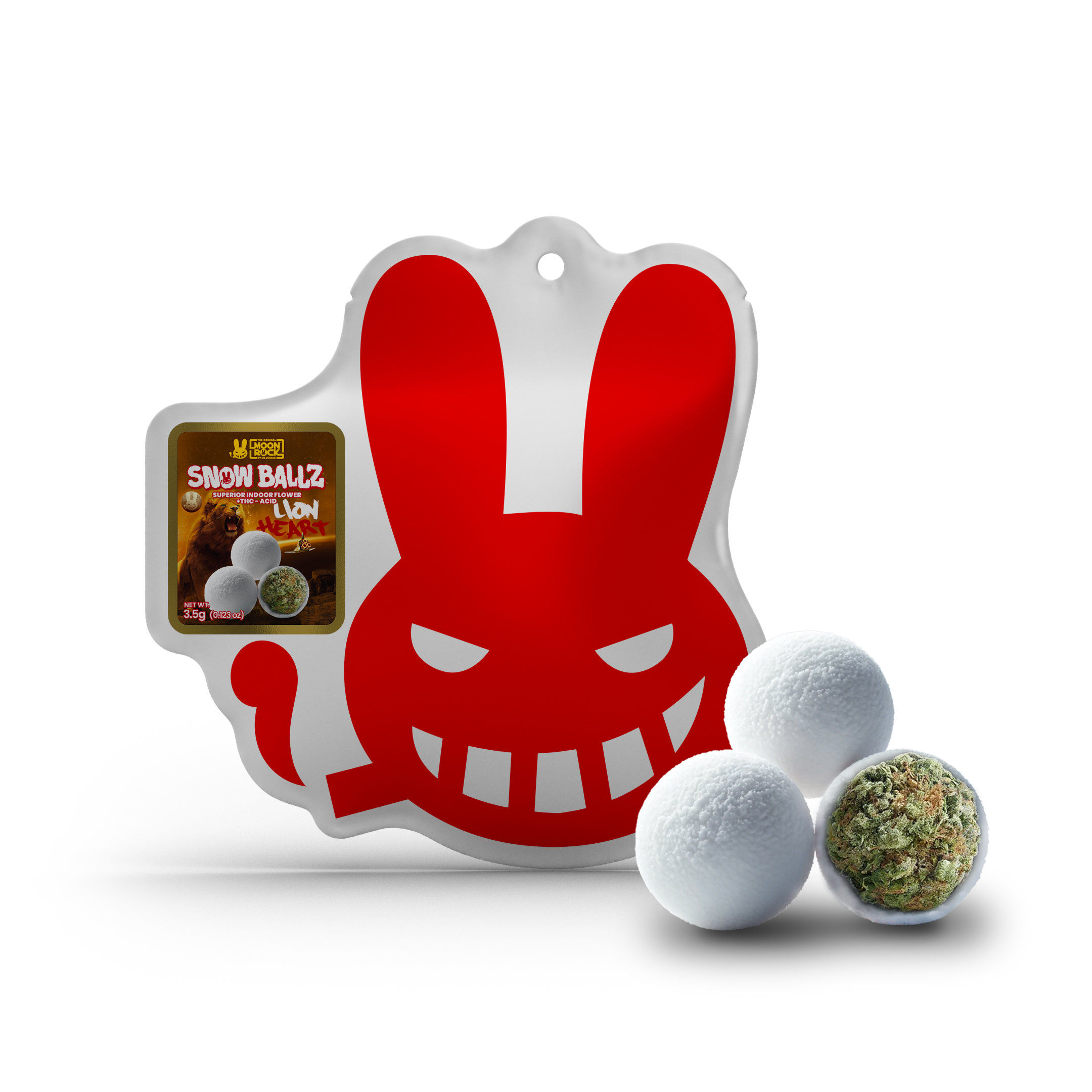 Photograph of product: Dr. Zodiak's Moonrock Snowballz - Lion Heart - 3.5g