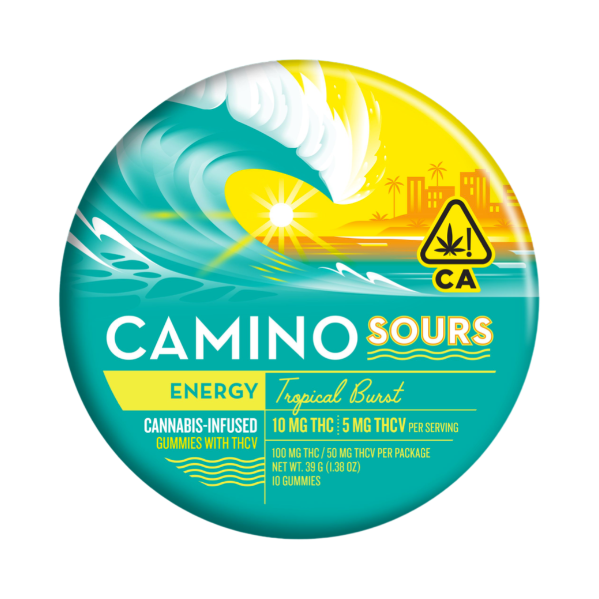 Photograph of product: Tropical Burst 1:1 TH-ouiV | 100mg | Gummies