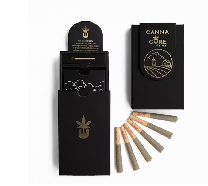Photograph of product: CannaCure Farms Pre-Rolls | 6pk 0.5g | Colorado Chem