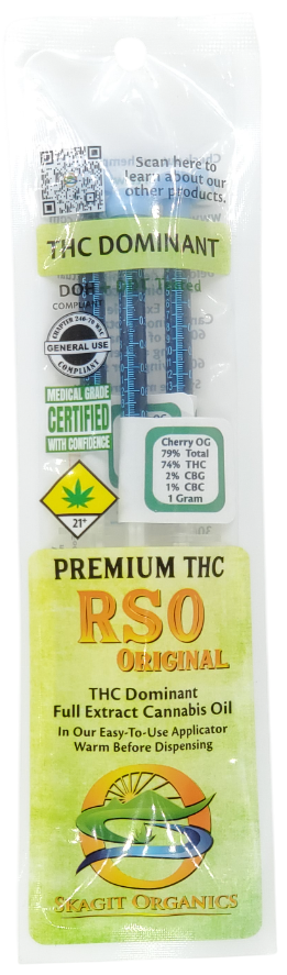 Photograph of product: Skagit Organics CON Cherry OG RSO 3 x 1g