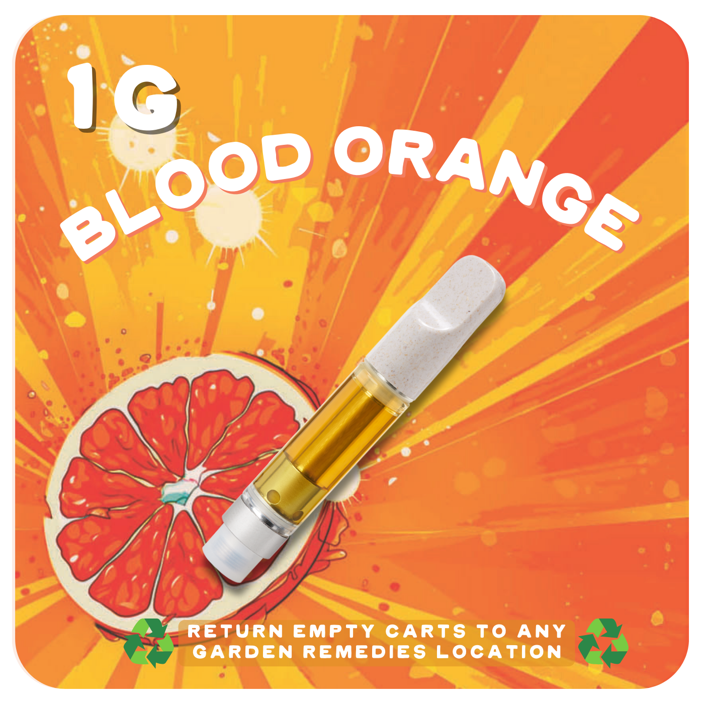 Photograph of product: Blood Orange | Vape 1g