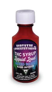 Photograph of product: Northern Connections - Rosin Infused TH-oui Syrup - Blue Razz - 200mg