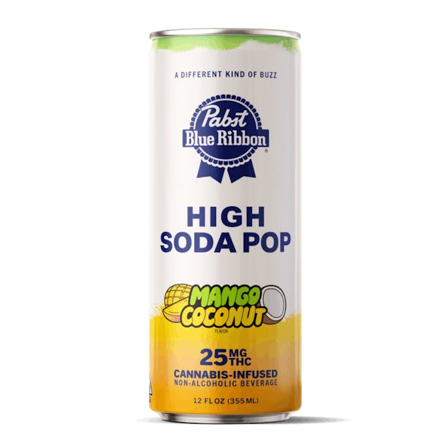 Photograph of product: Mango Coconut High Soda Single Can 25mg - 