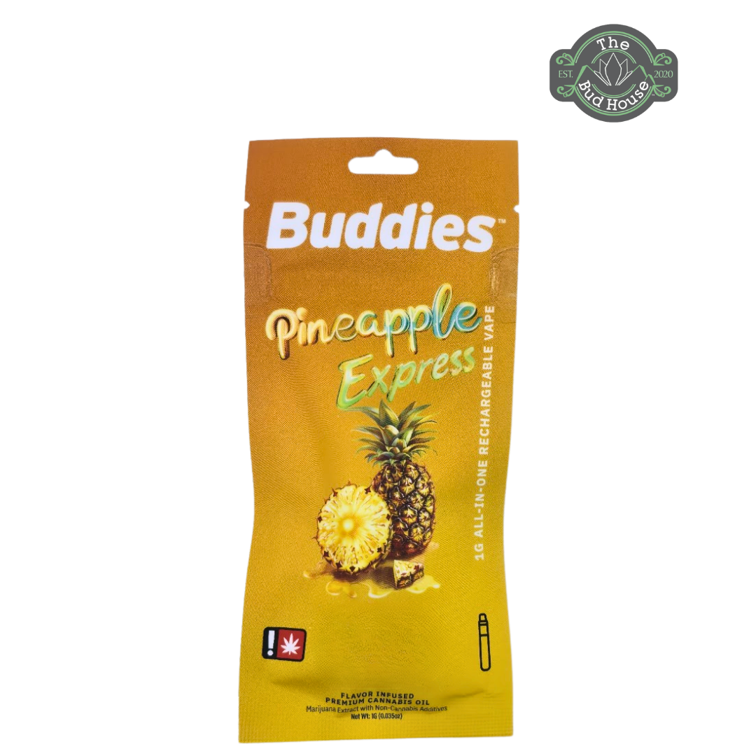 Photograph of product: Buddies 1g PINEAPPLE EXPRESS FLAV-DST AIO
