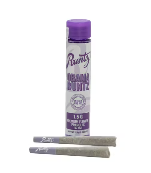 Photograph of product: Runtz - Premium Preroll - 0.75g - 2pk - Obama Runtz - 1.5g