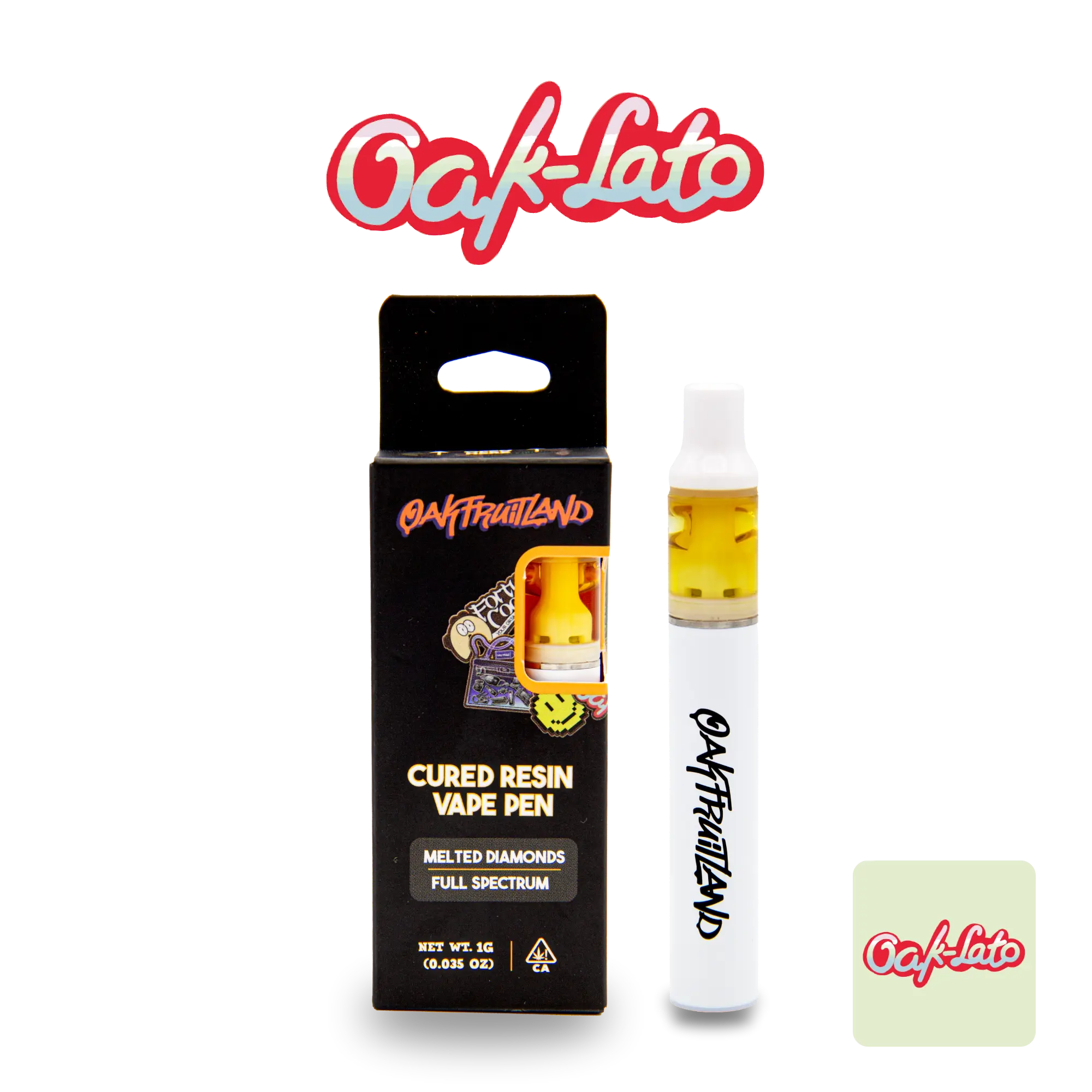 Photograph of product: Oakfruitland - Oak-lato (Oui'd) Cured Resin All-In-One Vape