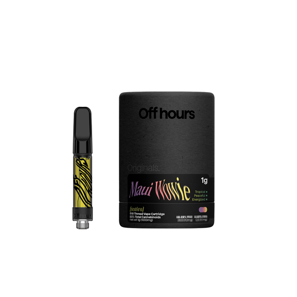 Photograph of product: Off Hours Originals | Cartridge | Oui'd | Maui Wowie | CDT | Tropical | Peaceful | Energized