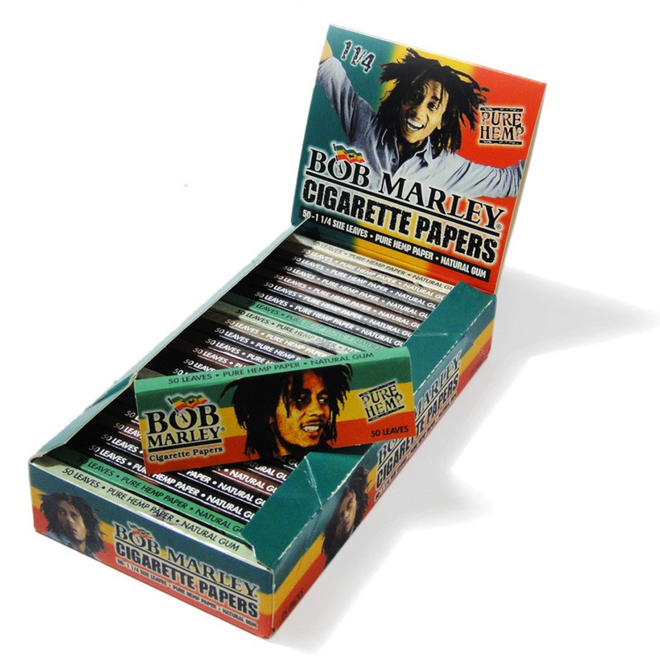 Photograph of product: Bob Marley Hemp 1 " Size Rolling Papers | Assorted Styles