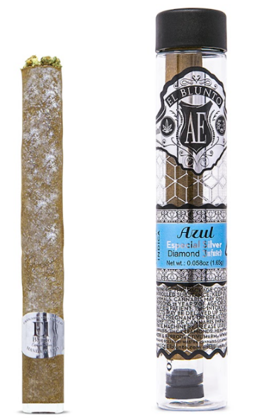 Photograph of product: El Blunto Azul Oui'd Diamond Infused Silver 1.65G