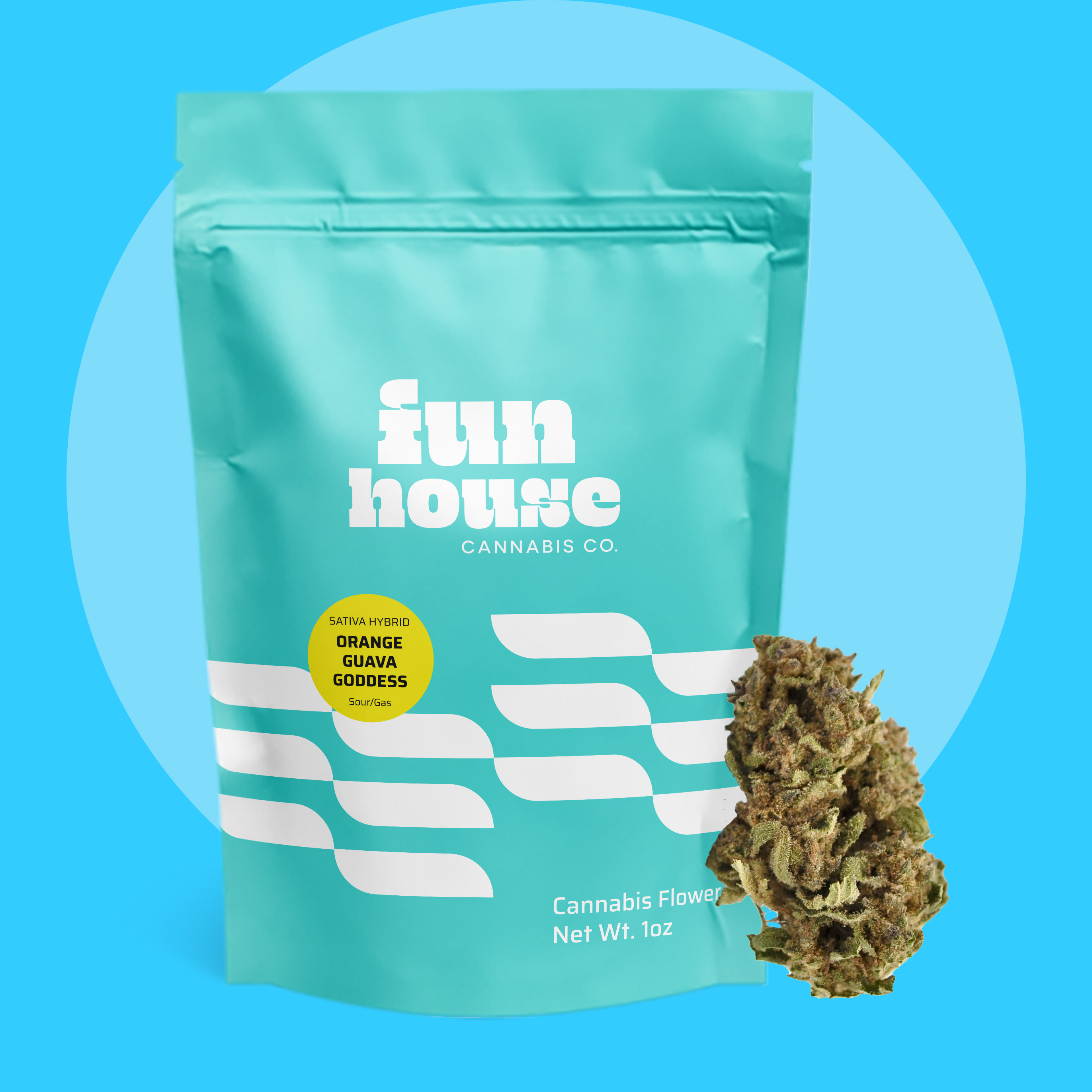 Photograph of product: Fun House - 28g Pre-Pack - Orange Guava Goddess