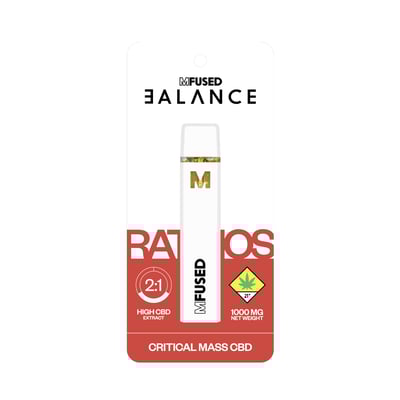 Photograph of product: Mfused | Balance Ratios 2:1 Disposable Vaporizer 1g | Critical Mass 2 to 1 CBD