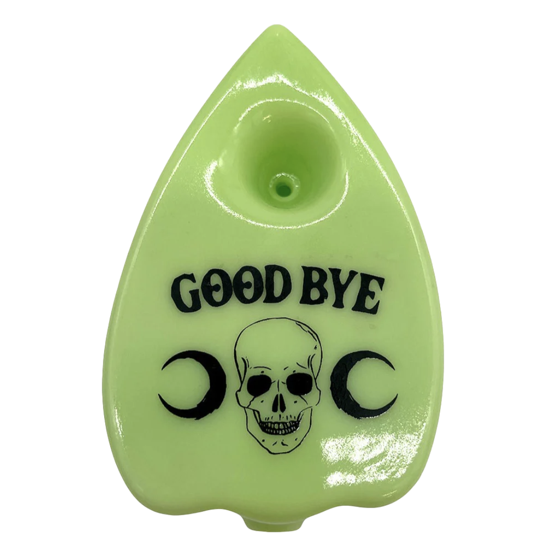 Photograph of product: Planchette Ouija Glass Bowl Hand Pipe