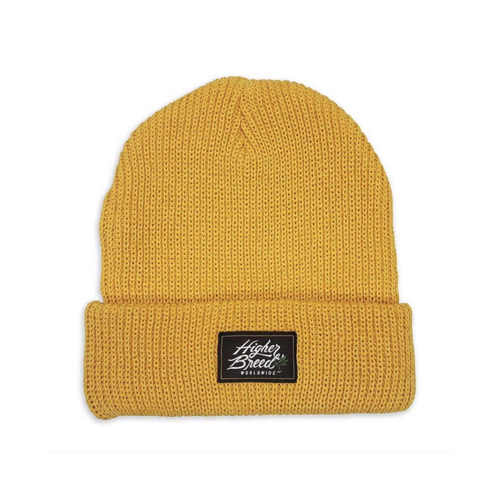 Photograph of product: Beanie | Yellow Knit | Higher Breed