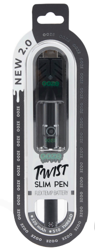 Photograph of product: OOZE - BATTERY 510 - TWIST SLIM + CHARGER - MIDNIGHT SUN