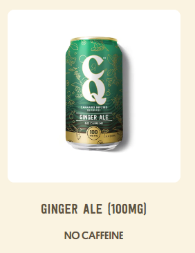 Photograph of Product: CQ | Infused Liquids | Soda | Ginger Ale | 100mg