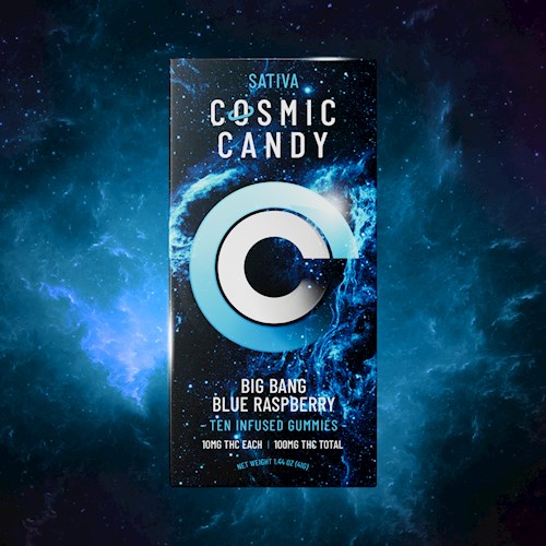 Photograph of product: Big Bang Blue Raspberry Oui'd Flying Saucers (DOH)
