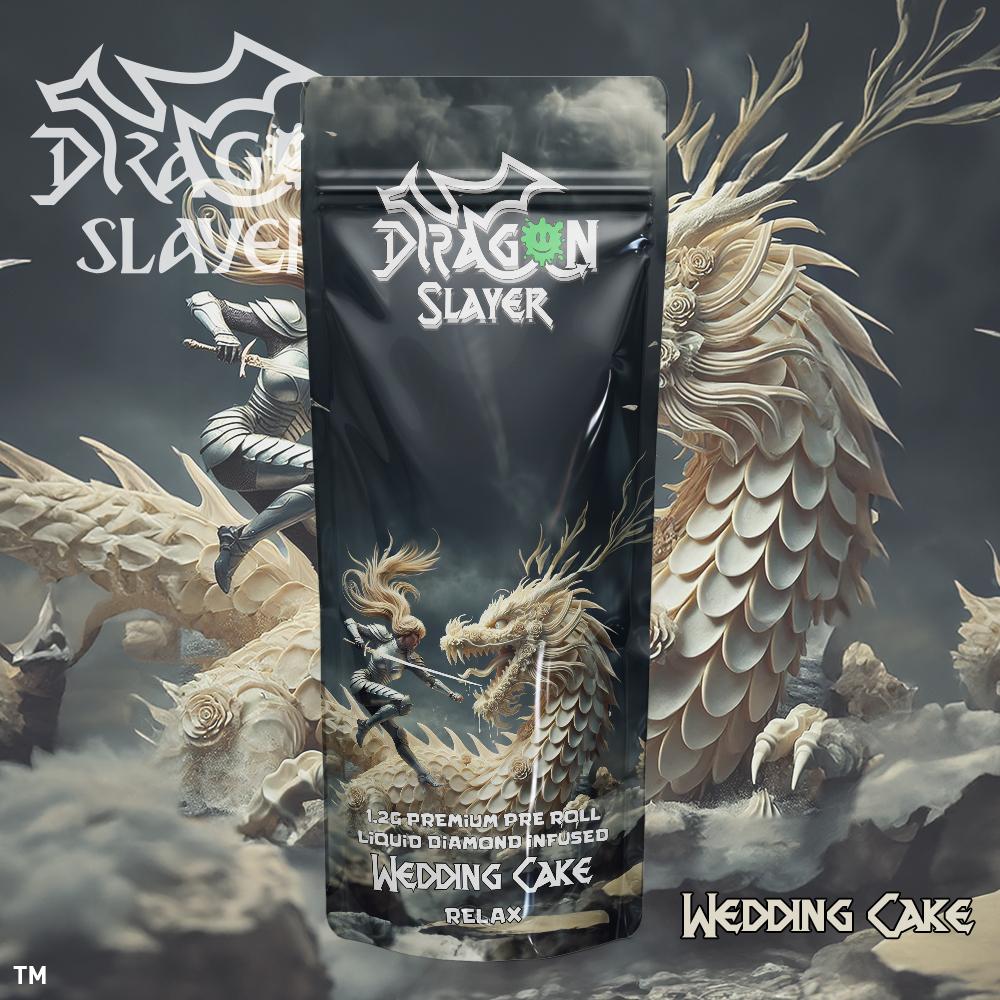 Photograph of product: Dragon Slayer - Infused Preroll - Wedding Cake