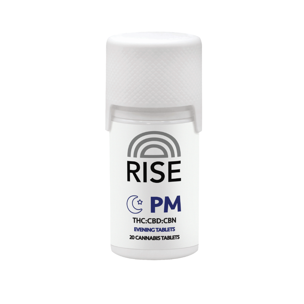 Photograph of product: PM 1:1:1 200mgCBD:200mgCBN:200mgTH-oui Tablets by Rise