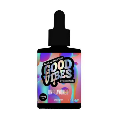 Photograph of product: Good Vibes Unflavored (H) Tincture Syrup 500mg